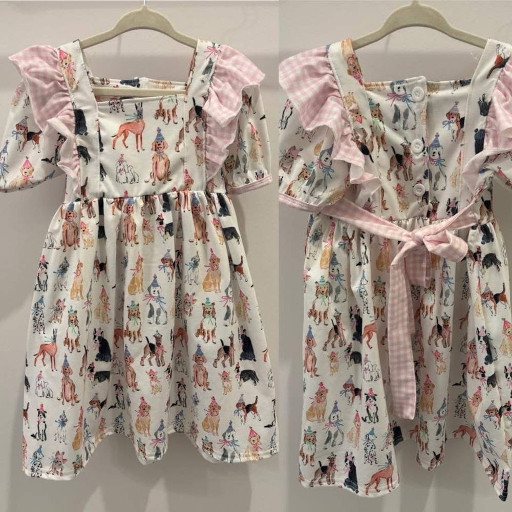 Birthday Dogs dress